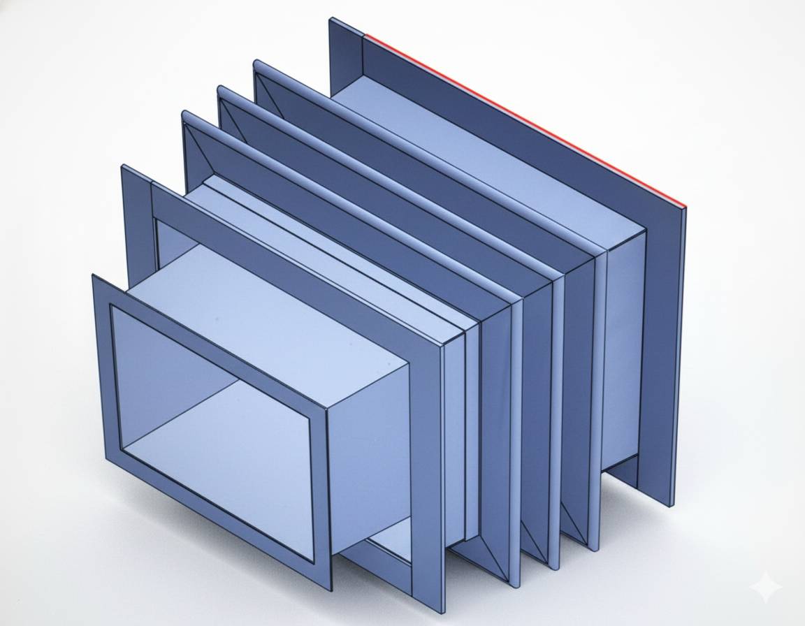 Vanox endüstriyel dikdörtgen kompansatör